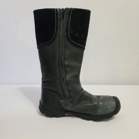 keen tall leather boots